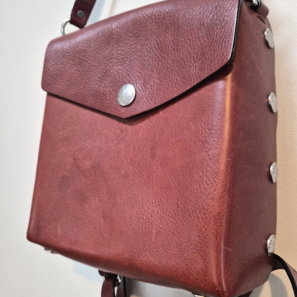 Rag & Bone Atlas Backpack In Burgundy - Picture 2 of 6